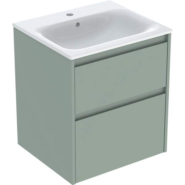 Geberit Renova Plan Ensemble Lavabo Pour Meuble Bord Étroit, Avec