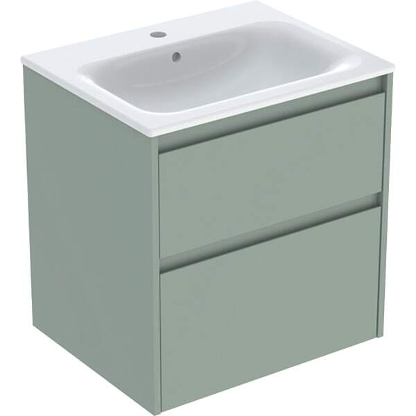 Geberit Renova Plan Ensemble Lavabo Pour Meuble Bord Étroit, Avec