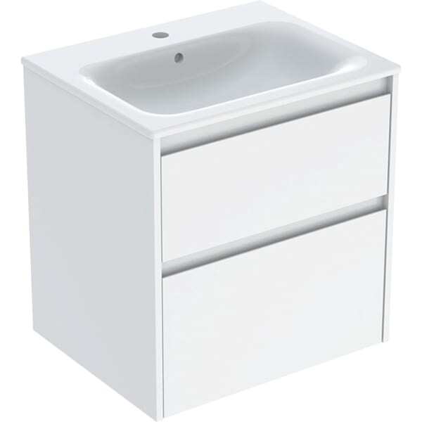 Geberit Renova Plan Ensemble Lavabo Pour Meuble Bord Étroit, Avec