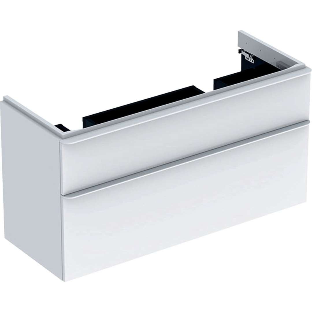 Geberit - Smyle Square Meuble Sous-lavabo Pour Lavabo Double,