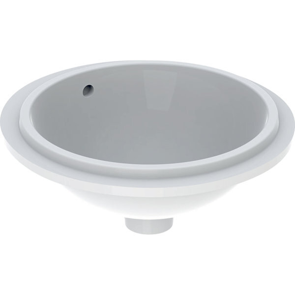 Geberit Variform Lavabo À Encastrer Rond, 330mm, Sans Trou Pour