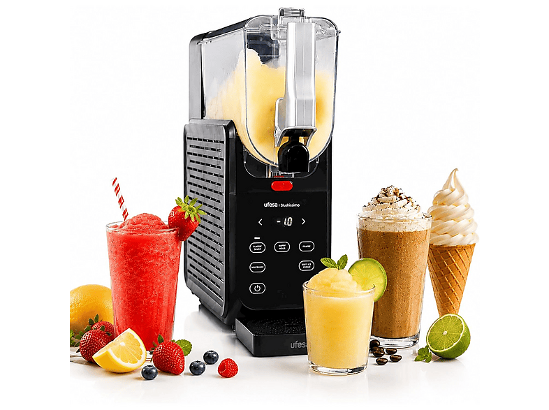 GELATIERA UFESA SLUSHISSIMO MACCHINA PER GRANITE, Potenza massima 500 W, Recipiente da 2,8 l, 1 velocità, Nero