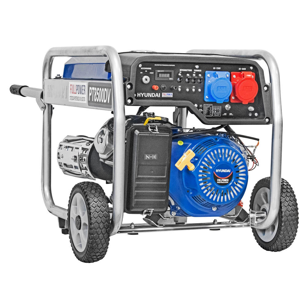 Generatore di Corrente Monofase Trifase Hyundai 65018 8 kW