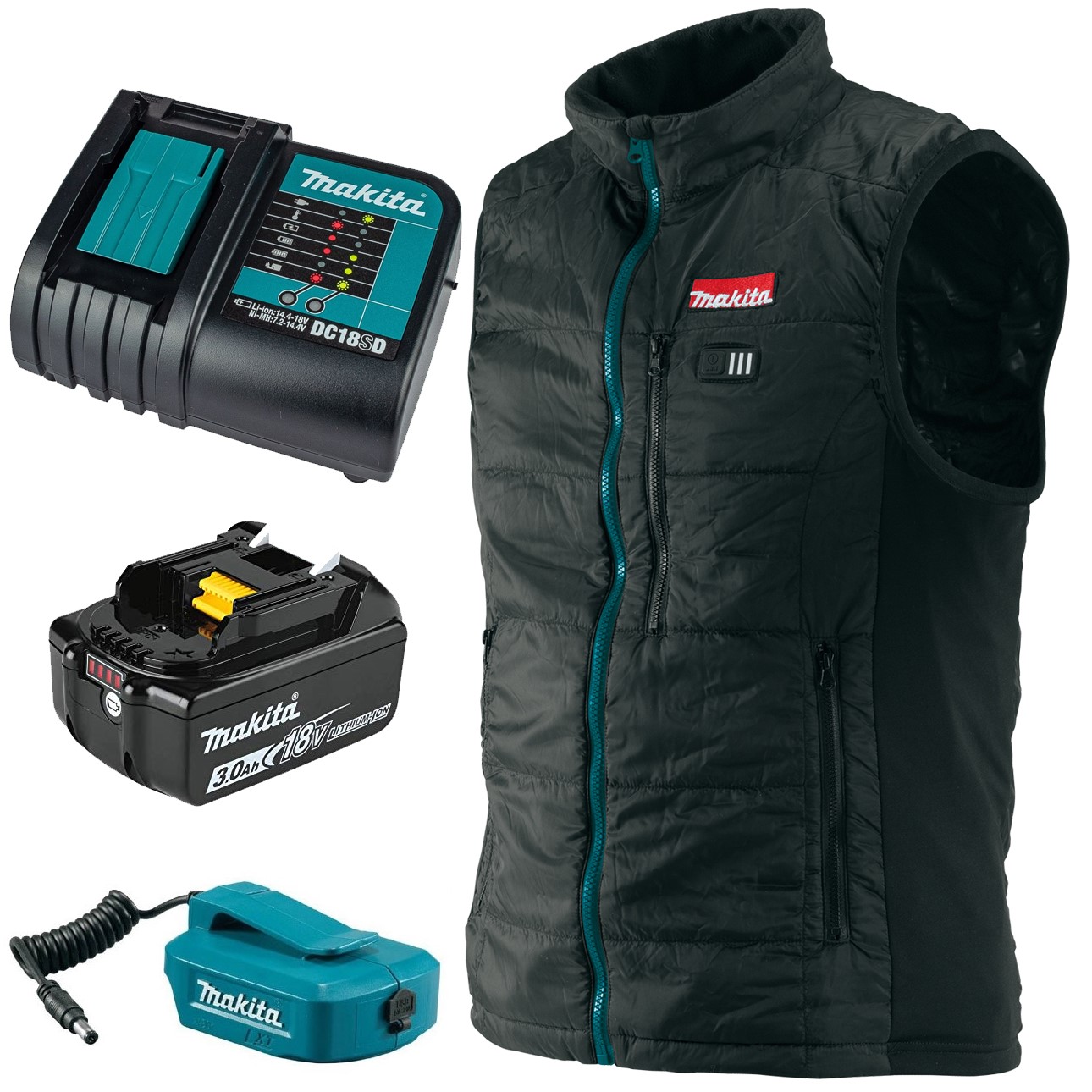 Giacca Termica A Batteria Makita Dcj205zl Taglia L