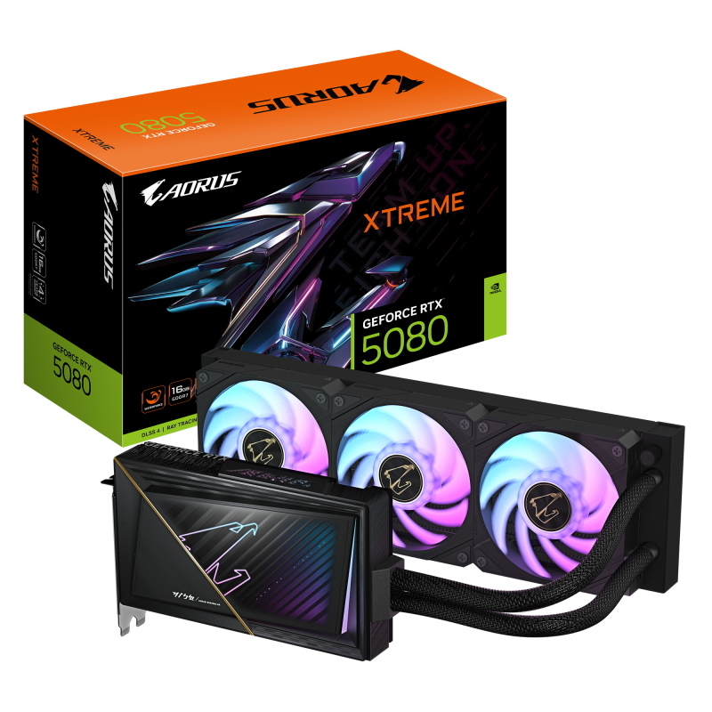 Gigabyte aorus geforce rtx 5080 xtreme waterforce 16g scheda grafica - 16gb gddr7, 256 bit, pci-e 5.0, 2805mhz core clock, 3 x Gigabyte aorus geforce rtx 5080 xtreme waterforce 16g scheda grafica - 16gb gddr7, 256 bit, pci-e 5.0, 2805mhz core clock, 3 x