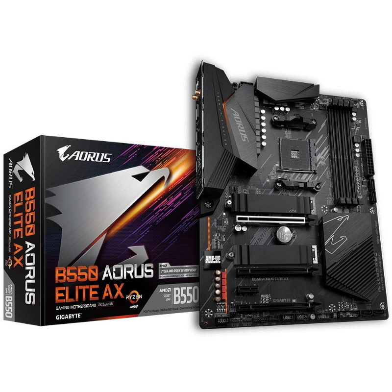Gigabyte b550 aorus elite ax scheda madre amd b550 socket am4 atx