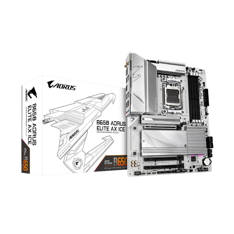 Gigabyte b650 aorus elite ax ice scheda madre amd b650 presa di corrente am5 atx
