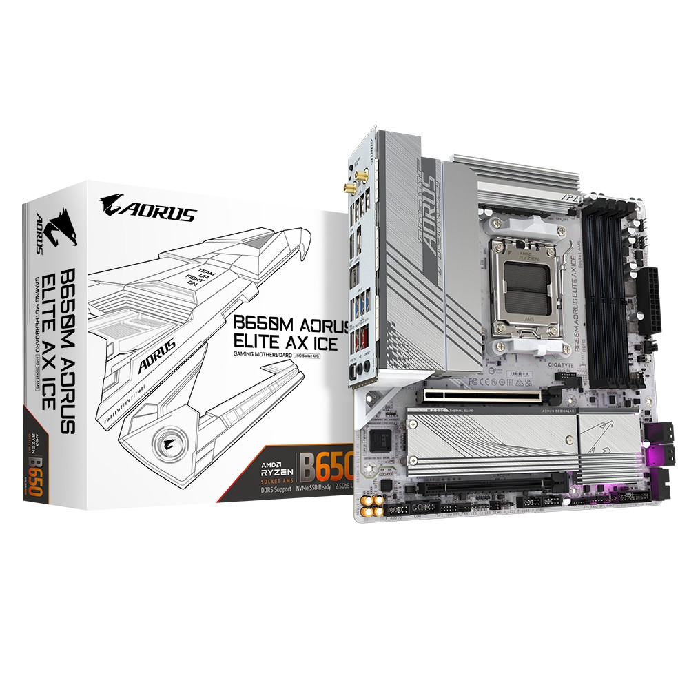 Gigabyte GA-B650M-A Elite AX Ice (AM5) (D) Gigabyte GA-B650M-A Elite AX Ice (AM5) (D)