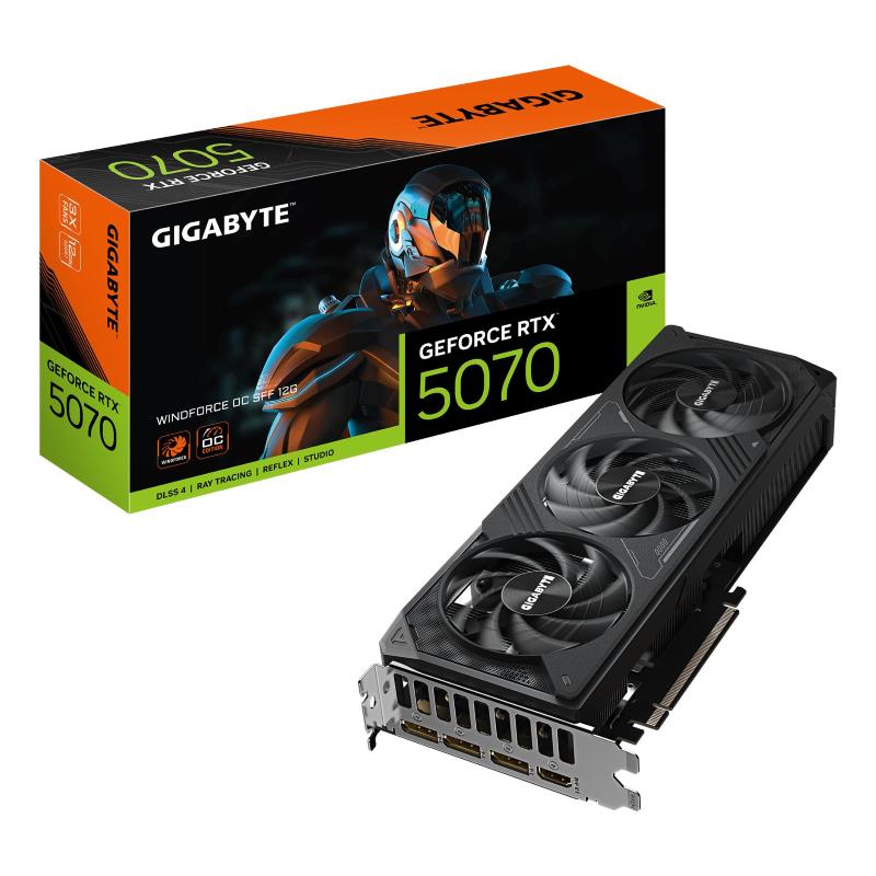 Gigabyte geforce rtx 5070 windforce oc sff 12gb gddr7 dlss4 1*hdmi/3*displayport pci ex 5.0 16x Gigabyte geforce rtx 5070 windforce oc sff 12gb gddr7 dlss4 1*hdmi/3*displayport pci ex 5.0 16x