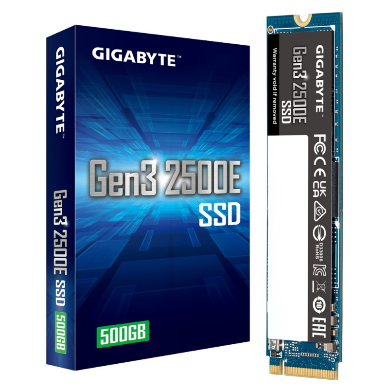 Gigabyte gen3 2500e ssd 500gb m.2 pci express 3.0 nvme