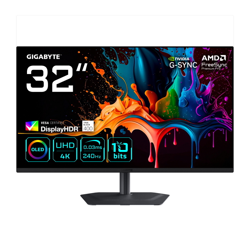 Gigabyte mo32u2 monitor 31.5 qd-oled 240hz 4k uhd 0.03ms multimediale pivot usb-c 2*hdmi/displayport Gigabyte mo32u2 monitor 31.5 qd-oled 240hz 4k uhd 0.03ms multimediale pivot usb-c 2*hdmi/displayport