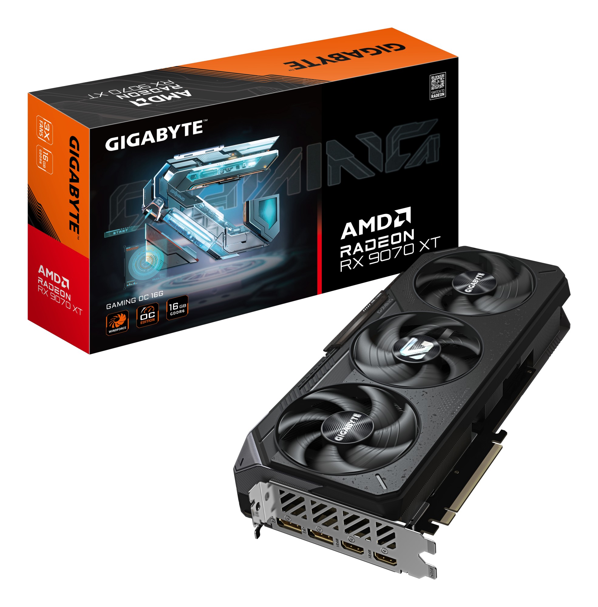 GIGABYTE Radeon RX 9070 XT GAMING OC 16G Scheda Grafica - 16 GB GDDR6 256 bit PCI-E 5.0 3060 MHz Frequenza Base 2 x DisplayPort 2 x HDMI GV-R9070XTGAMING OC-16GD GIGABYTE Radeon RX 9070 XT GAMING OC 16G Scheda Grafica - 16 GB GDDR6 256 bit PCI-E 5.0 3060 MHz Frequenza Base 2 x DisplayPort 2 x HDMI GV-R9070XTGAMING OC-16GD