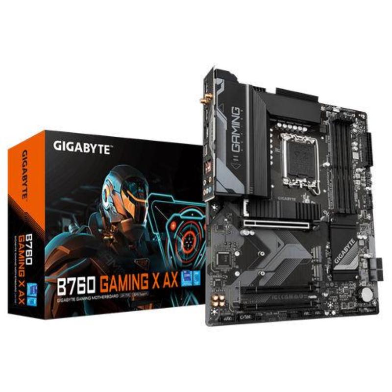 Gigabyte scheda madre b760 gaming x ax lga 1700 con supporto 4x ddr5 4x sata e 3x m.2 per prestazioni superiori in gaming