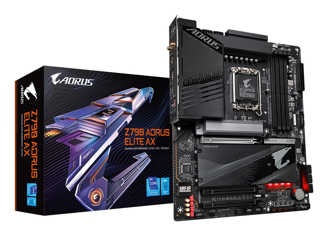 GIGABYTE Z790 AORUS ELITE AX Scheda madre - Supporta CPU Intel Core di 14a generazione 16*+2+1 fasi VRM digitali fino a 7600MHz DDR5 (OC) 4xPCIe 4.0 M.2 Wi-Fi 6E LAN 2.5GbE USB 3.2 Gen 2x2