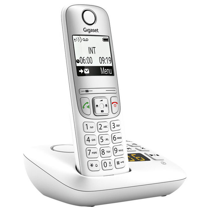 Gigaset 40-42-7900 A690A Telefono cordless con segreteria telefonica integrata display grafico illuminato vivavoce colore Nero Gigaset 40-42-7900 A690A Telefono cordless con segreteria telefonica integrata display grafico illuminato vivavoce colore Nero