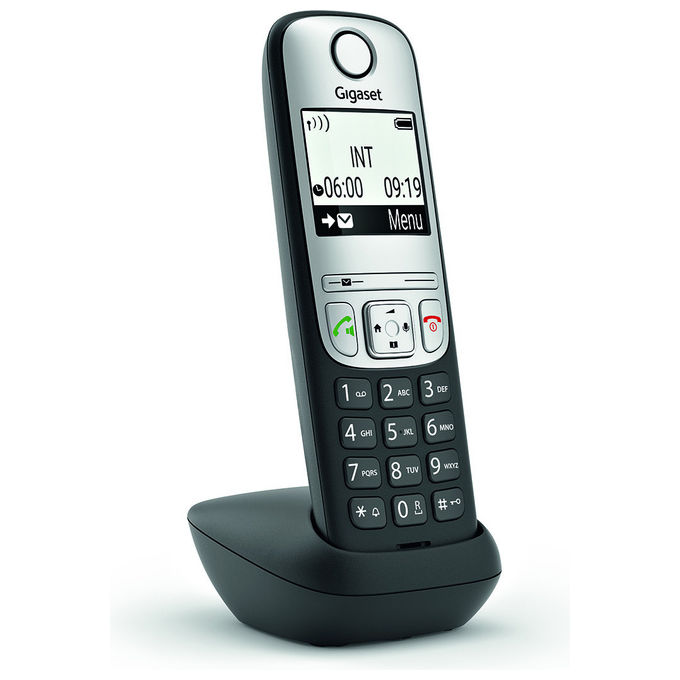 Gigaset A690HX Telefono Analogico DECT con Identificazione Chiamante e Vivavoce Memoria 150 Contatti Schermo 2 pollici Risoluzione 96 x 64 pixel Tempo in Standby 180 ore colore Nero Gigaset A690HX Telefono Analogico DECT con Identificazione Chiamante e Vivavoce Memoria 150 Contatti Schermo 2 pollici Risoluzione 96 x 64 pixel Tempo in Standby 180 ore colore Nero