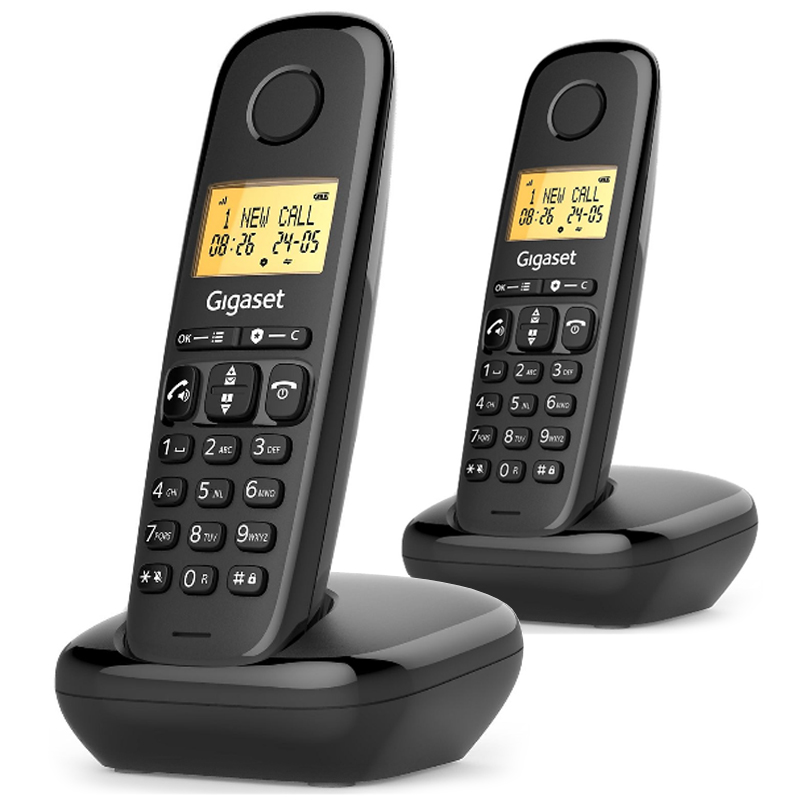 Gigaset - Cordless Start 100 Duo-black Gigaset - Cordless Start 100 Duo-black