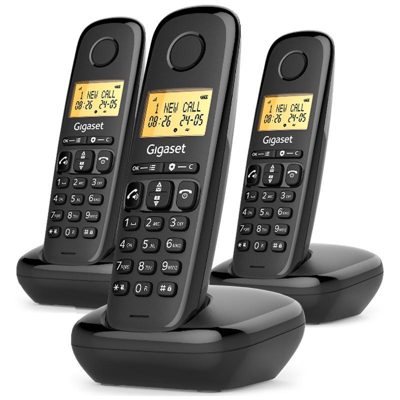 Gigaset - Cordless Start 100 Trio-black