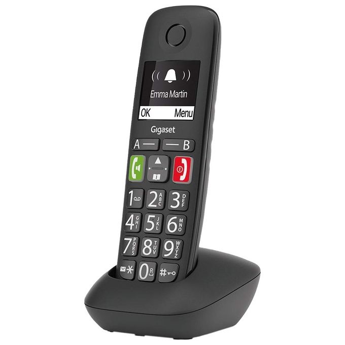 Gigaset E290 Telefono Cordless DECT GAP Vivavoce Babyphone Display 2'' Rubrica 150 Contatti colore Nero Gigaset E290 Telefono Cordless DECT GAP Vivavoce Babyphone Display 2'' Rubrica 150 Contatti colore Nero