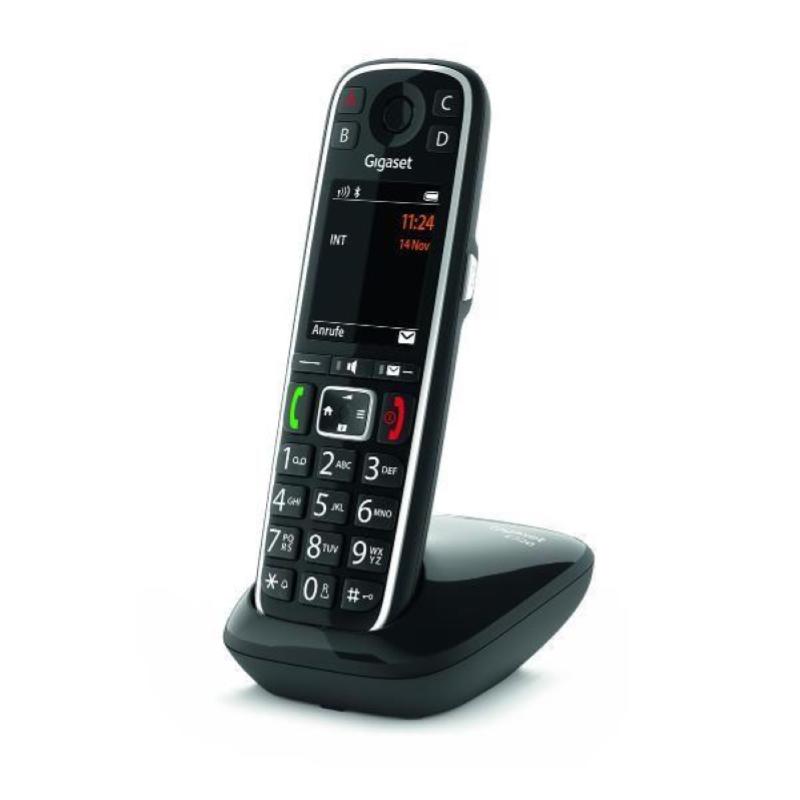 Gigaset e720 corldess dect bluetooth con annuncio vocale di chi chiama nero