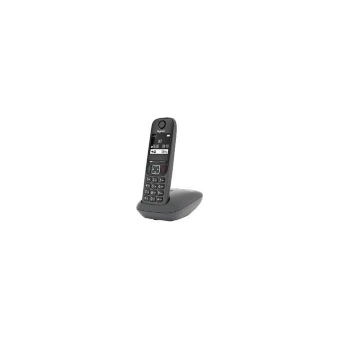 Gigaset S30852-H2810-B133 AE690 Telefono senza fili DECT Identificazione chiamante Vivavoce Display grafico 2 pollici colore Antracite Gigaset S30852-H2810-B133 AE690 Telefono senza fili DECT Identificazione chiamante Vivavoce Display grafico 2 pollici colore Antracite