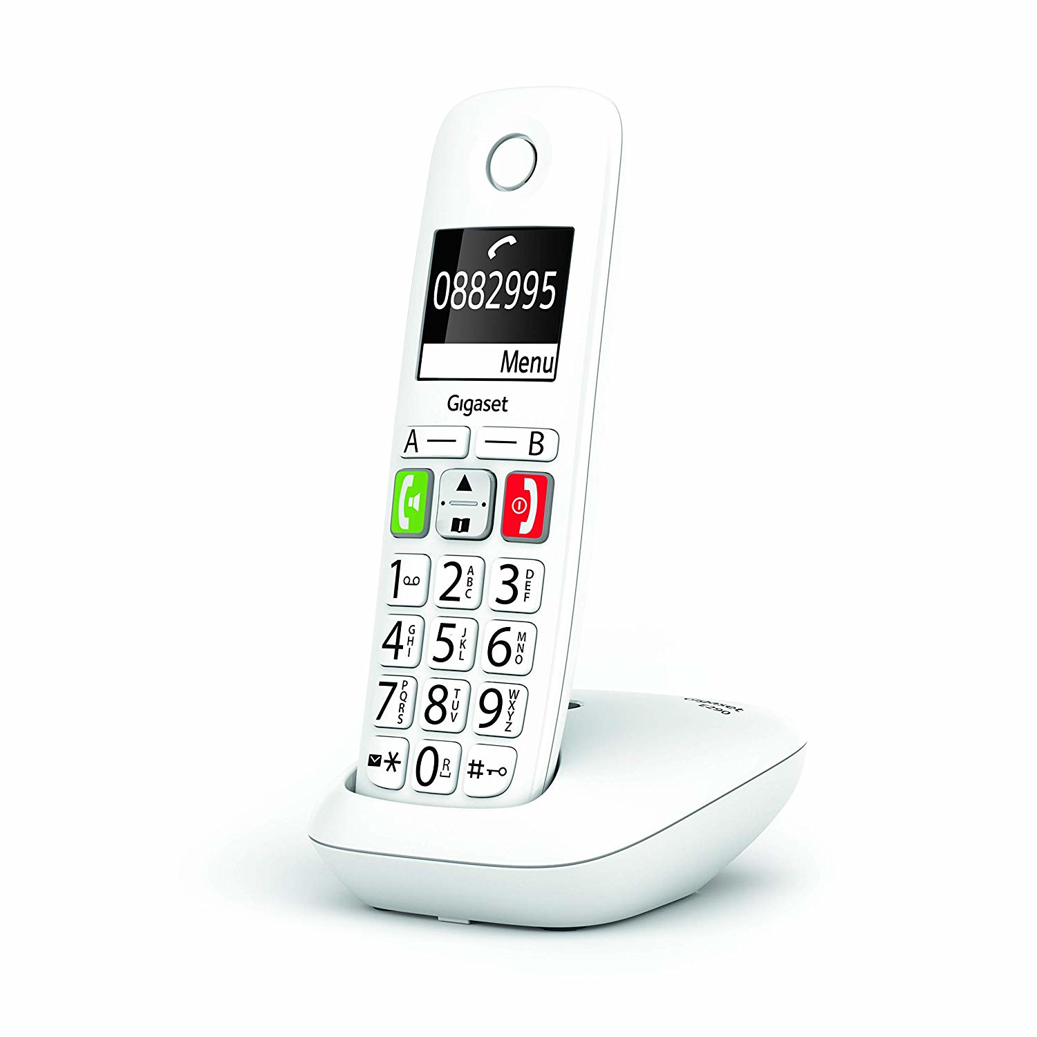 GIGASET WIRELESS LANDLINE PHONE E290 WHITE (S30852-H2901-D202)
