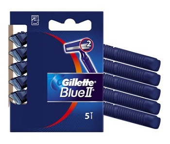 Gillette Rasoio Usa e Getta Blue II Standard 5 Pezzi
