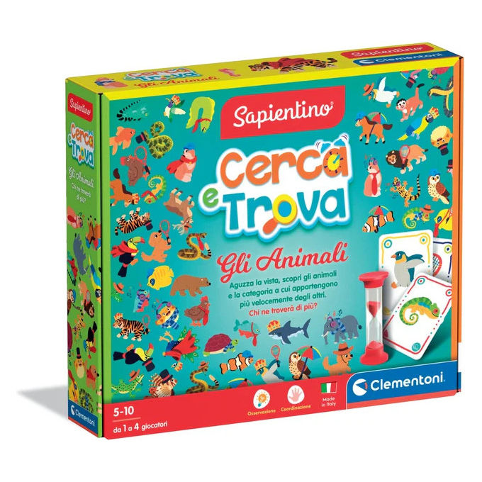 Gioco educativo Cerca e trova gli animali 5-10a SAPIENTINO 16700