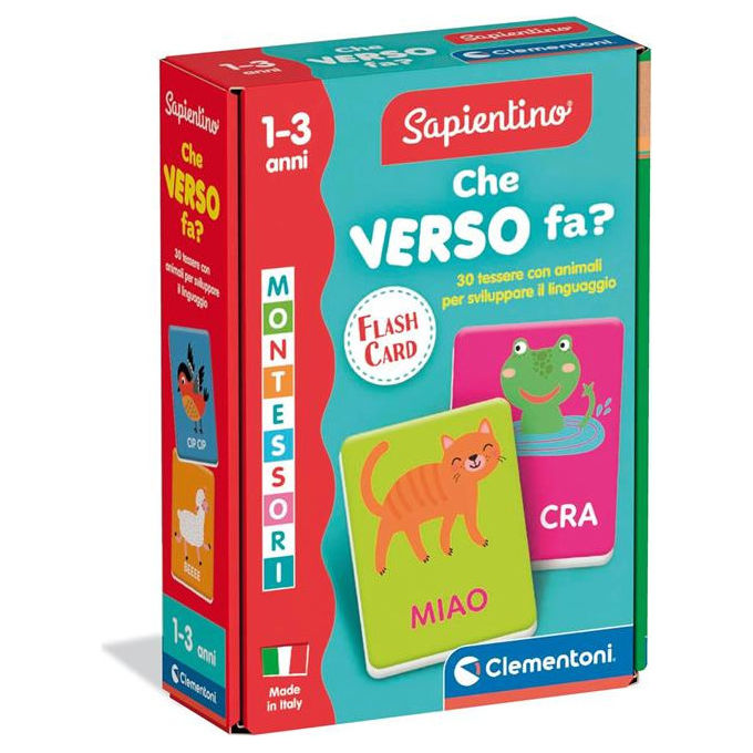 Gioco educativo Che Verso Fa ? Montessori 12-36m SAPIENTINO 16831