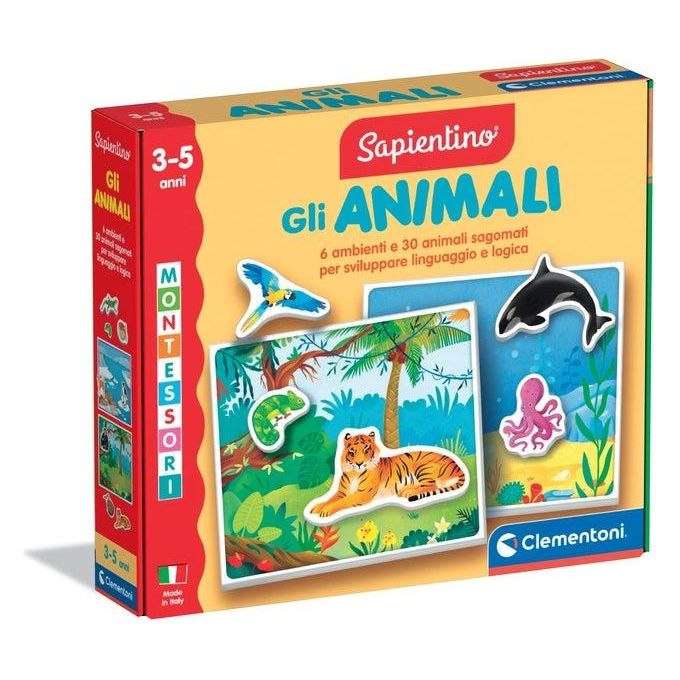 Gioco educativo Gli Animali 3-5a SAPIENTINO BABY MONTESSORI 16867