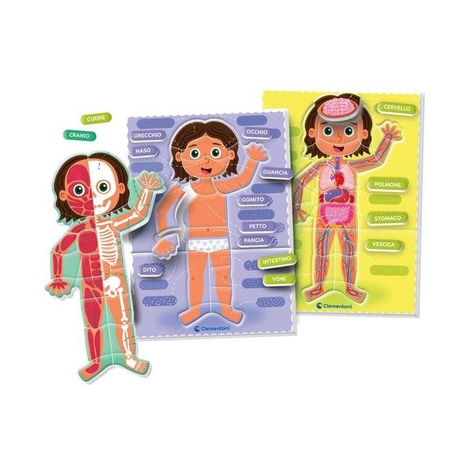 Gioco educativo Il Corpo Umano 4-6a SAPIENTINO BABY MONTESSORI 16876