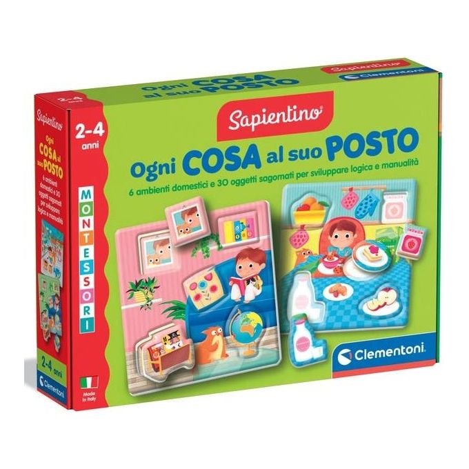 Gioco educativo Ogni cosa al suo posto 2-4a SAPIENTINO BABY MONTESSORI 16866