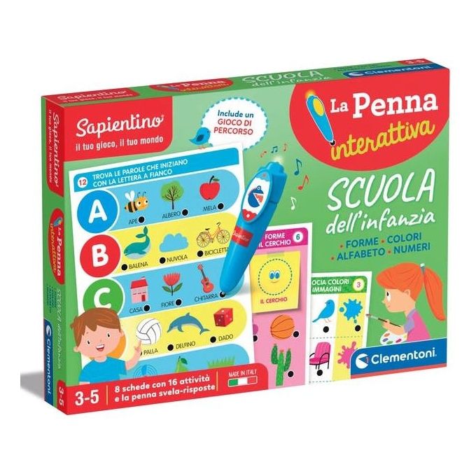 Gioco prescolare Forme, Colori, Alfabeto e Numeri 2-4a SAPIENTINO 16748