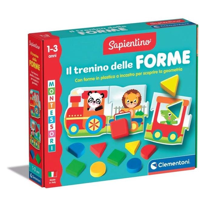 Gioco prescolare Il Trenino delle Forme 12-36m SAPIENTINO BABY MONTESSORI 16865
