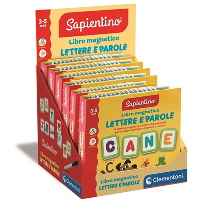 Gioco prescolare Libro magnetico Lettere e parole 3-5a SAPIENTINO 16487
