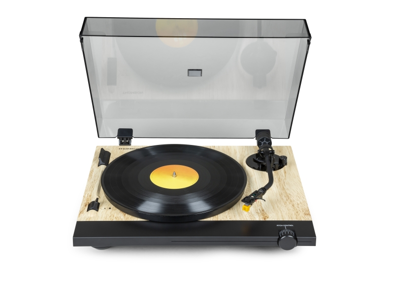 Giradischi preamplificato Thomson TT702 Premium - Connessione RCA - Colore legno/alluminio