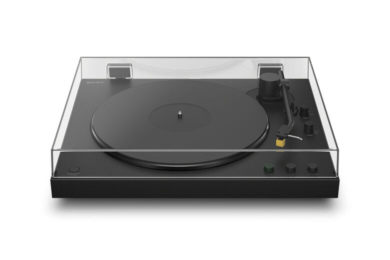 GIRADISCHI Premium SONY PS-LX5BT, Wireless Bluetooth, Audio e Testina di alta qualità, design elegante, Trasmissione a cinghia, Colore: Nero