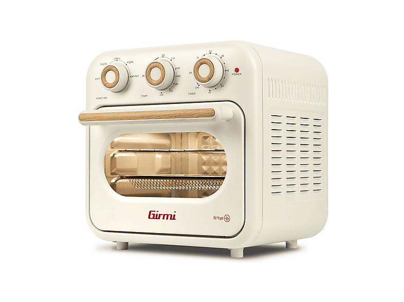 GIRMI FORNO AIR FRYER 14L FRIGGITRICE AD ARIA, capacità 14 l, Max potenza 1300 W, Crema