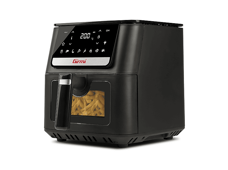 GIRMI FRIGGITRICE AD ARIA 6.5 L ARIA, capacità 6,5 l, Max potenza 1700 W, Nero