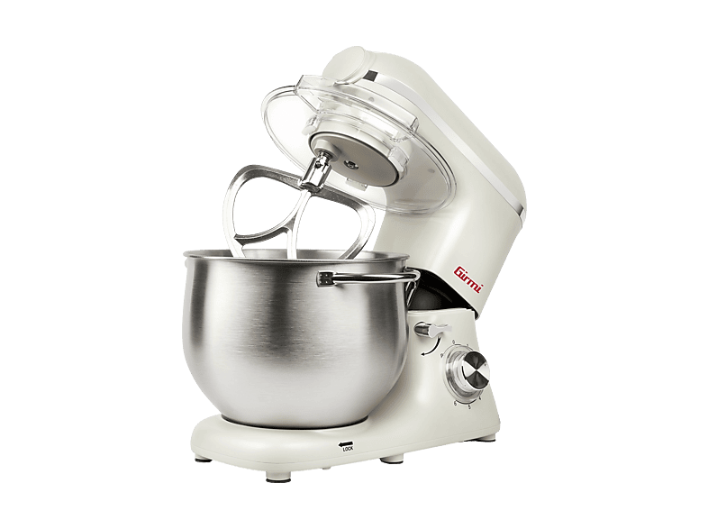 GIRMI Impastatrice 8lt IMPASTATRICE PLANETARIA, 2200 W, capacità ciotola 8 l, Crema