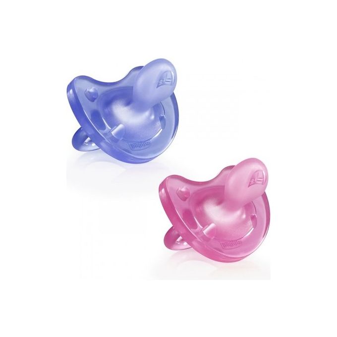 Gommotto bimba Dual Soft (6-16m) silicone 2 pz PHYSIOFORMA Rosa e Viola 7308751