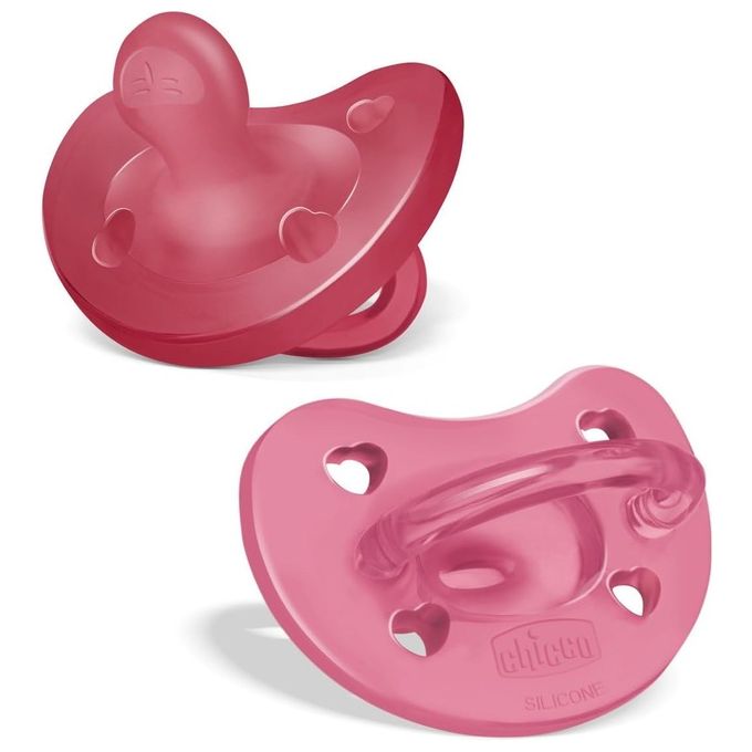 Gommotto bimba Soft (16-36m) silicone 2 pz PHYSIOFORMA Rosso e Rosa 7308611