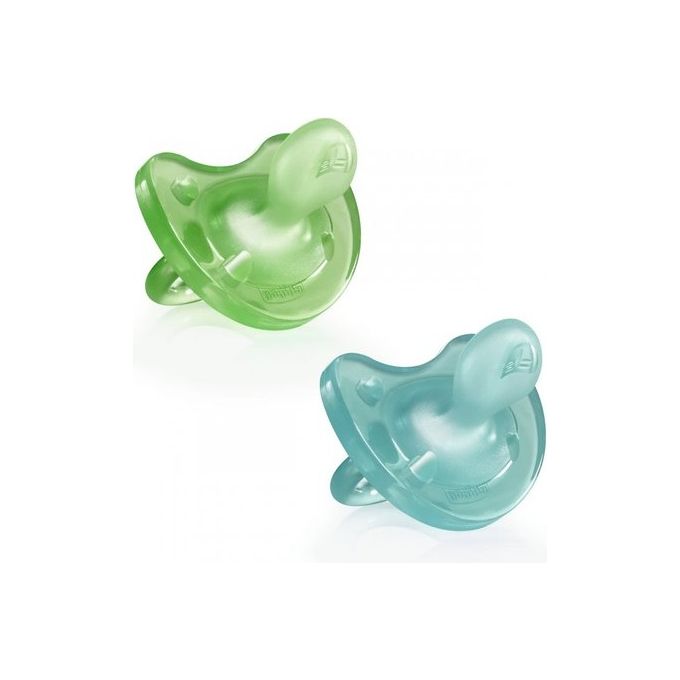 Gommotto bimbo Dual Soft (16-36m) silicone 2 pz PHYSIOFORMA Verde e Azzurro 7308661