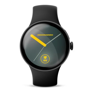 Google Pixel Watch 4 nero opaco 45mm Cinturino sport nero ossidiana (LTE) - Ricondizionato - buono - Grade B