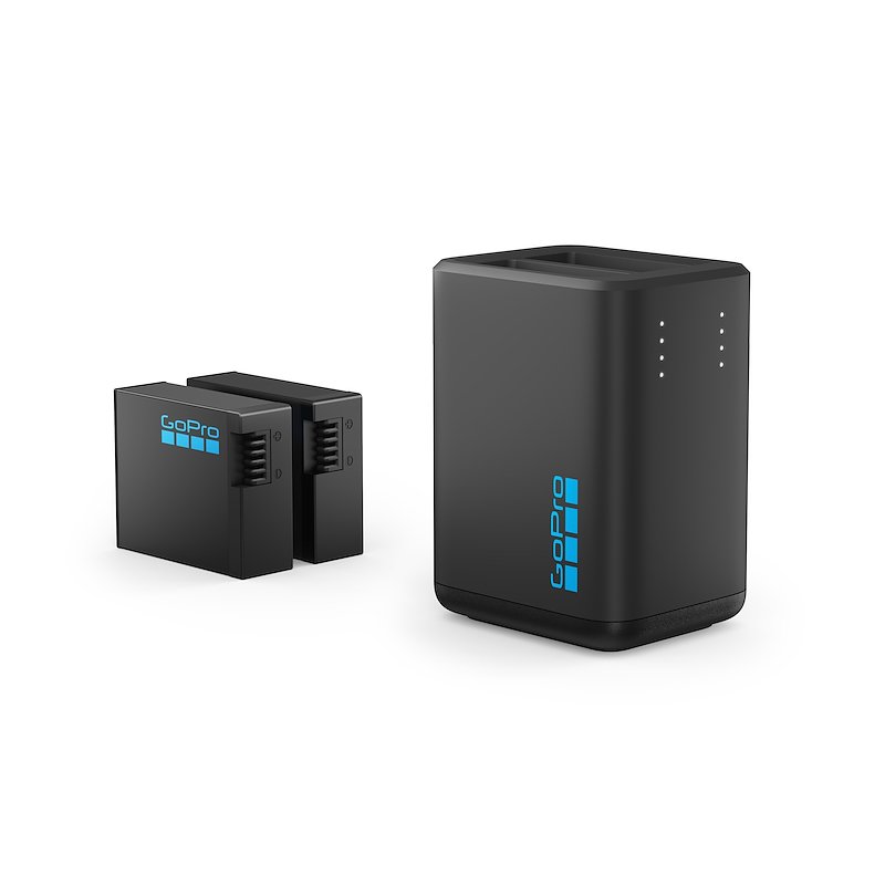 GOPRO Caricabatteria doppio per HERO13 Black, 2 batterie Enduro incluse