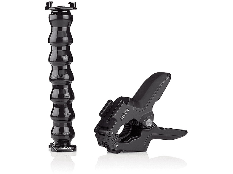 GOPRO Jaws, supporto con morsetto + prolunga regolabile per fotocamera