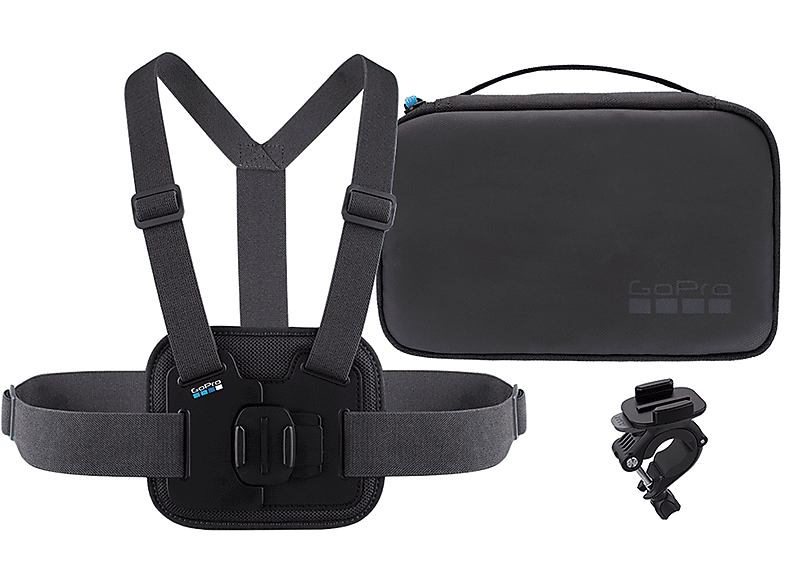 GOPRO Kit per attività sportive, Chesty + Supporto manubrio/sellino/asta Custodia fotocamera