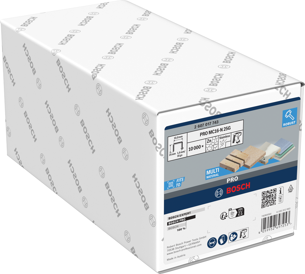 Graffette Bosch Professional 2607017743 Mc16-n 25g Per Edilizia E Fissaggi Graffette Bosch Professional 2607017743 Mc16-n 25g Per Edilizia E Fissaggi