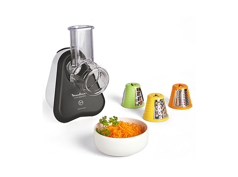 Grattugia elettrica MOULINEX DJ753B, 150W, 3in1 con rulli colorati per grattugiare, affettare e sminuzzare