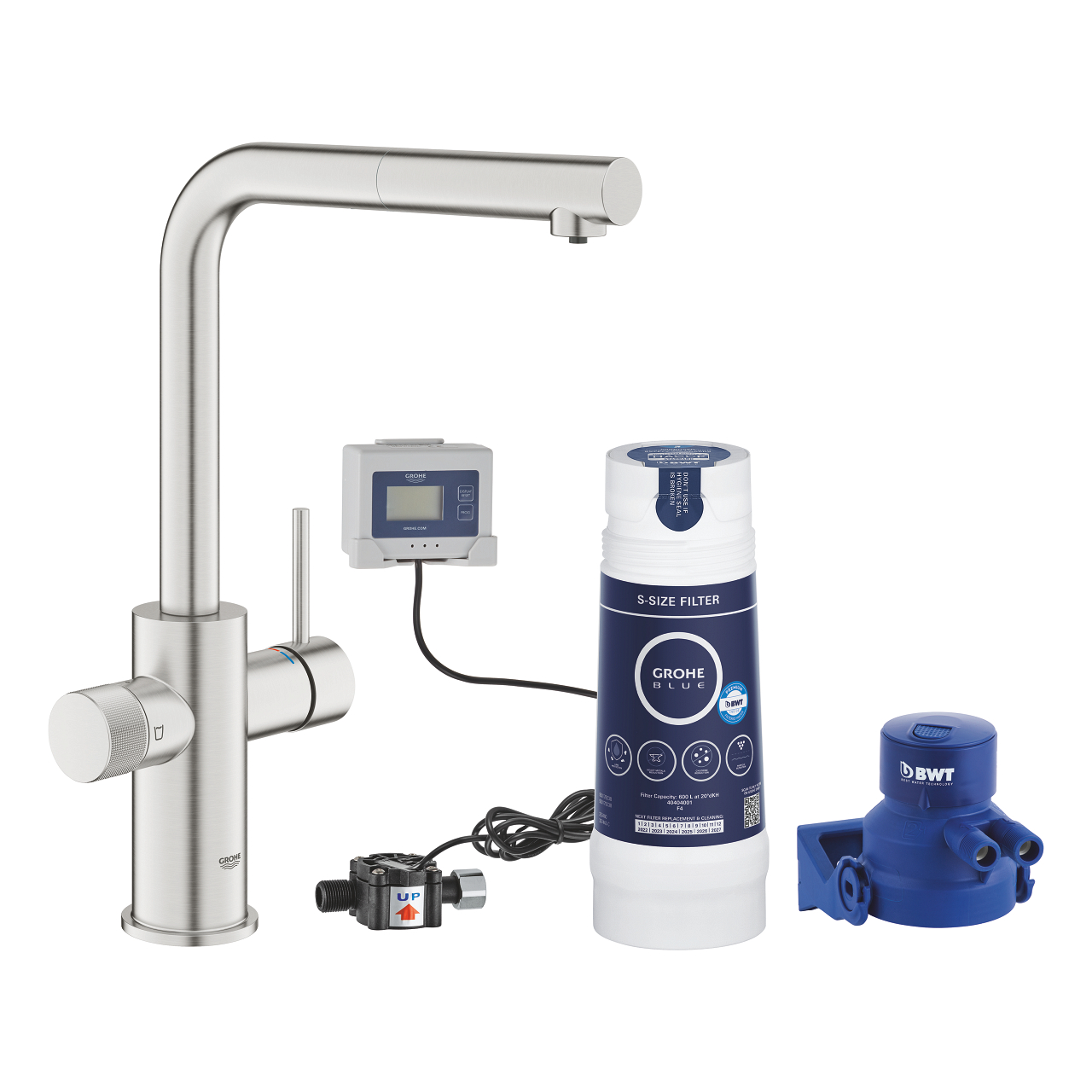 GROHE Blue Pure Minta Starter kit con filtro a 5 fasi taglia S e doccetta estraibile 30579DC0 (1000141)